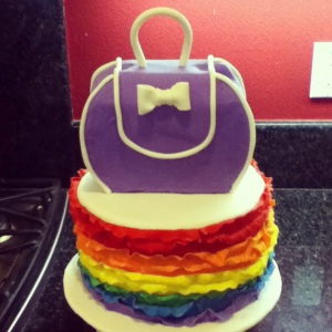 Rainbow Purse Cake